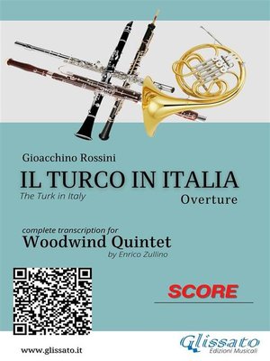 cover image of Woodwind Quintet score--Il Turco in Italia